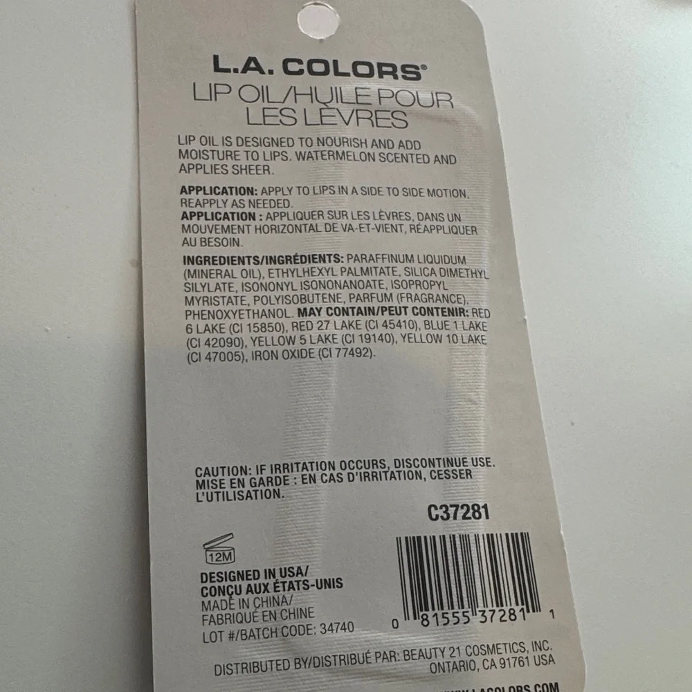 L.A. Colors Juice Bar Lip Oil